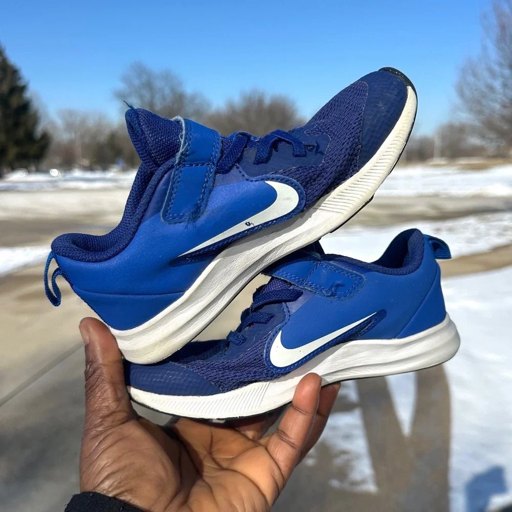 Nike Downshifter 9‎ Toddler Boy Sneakers Size 12 Blue Shoes